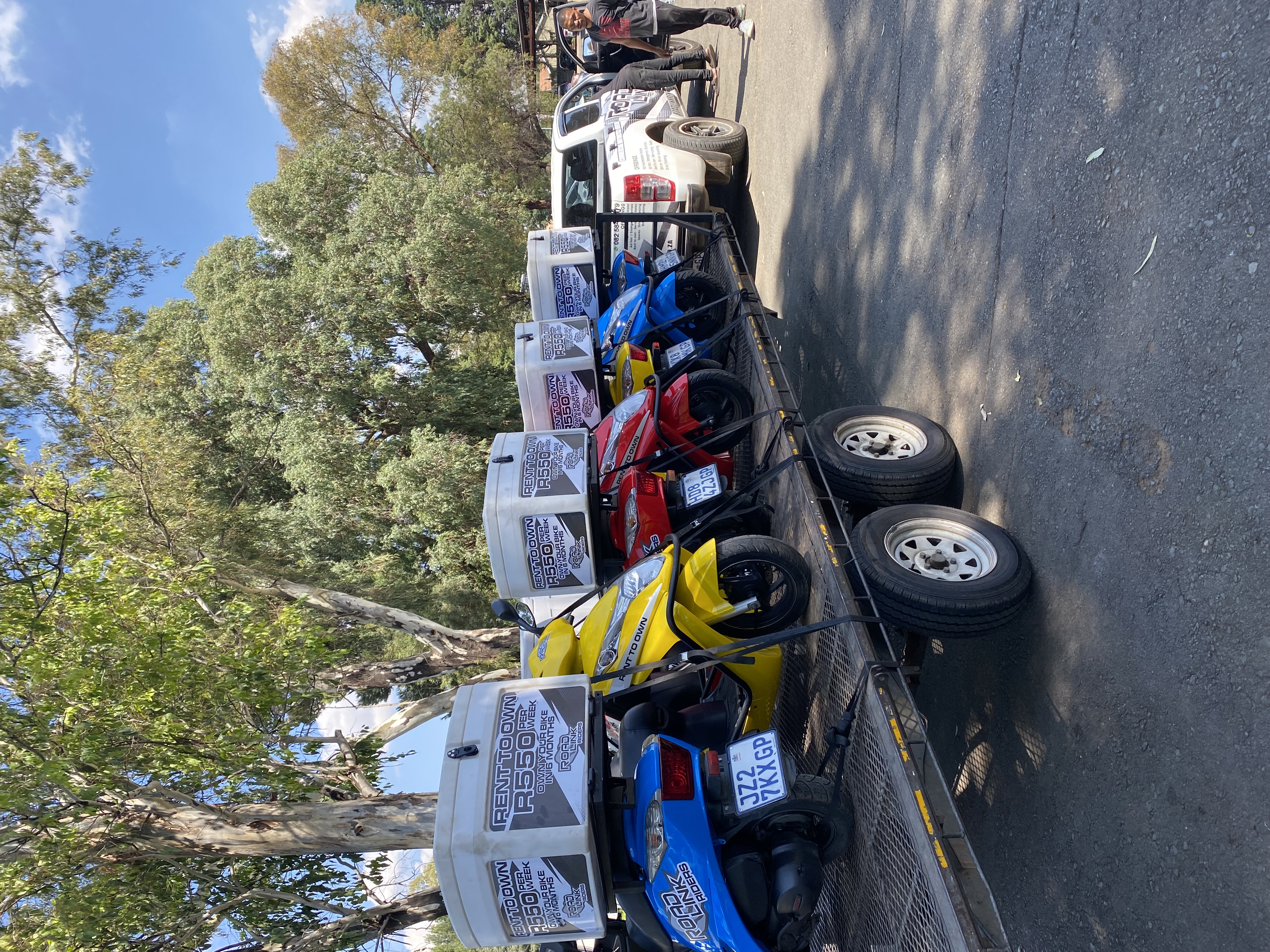 RoadLink fully maintained motorcycle fleet ready for delivery