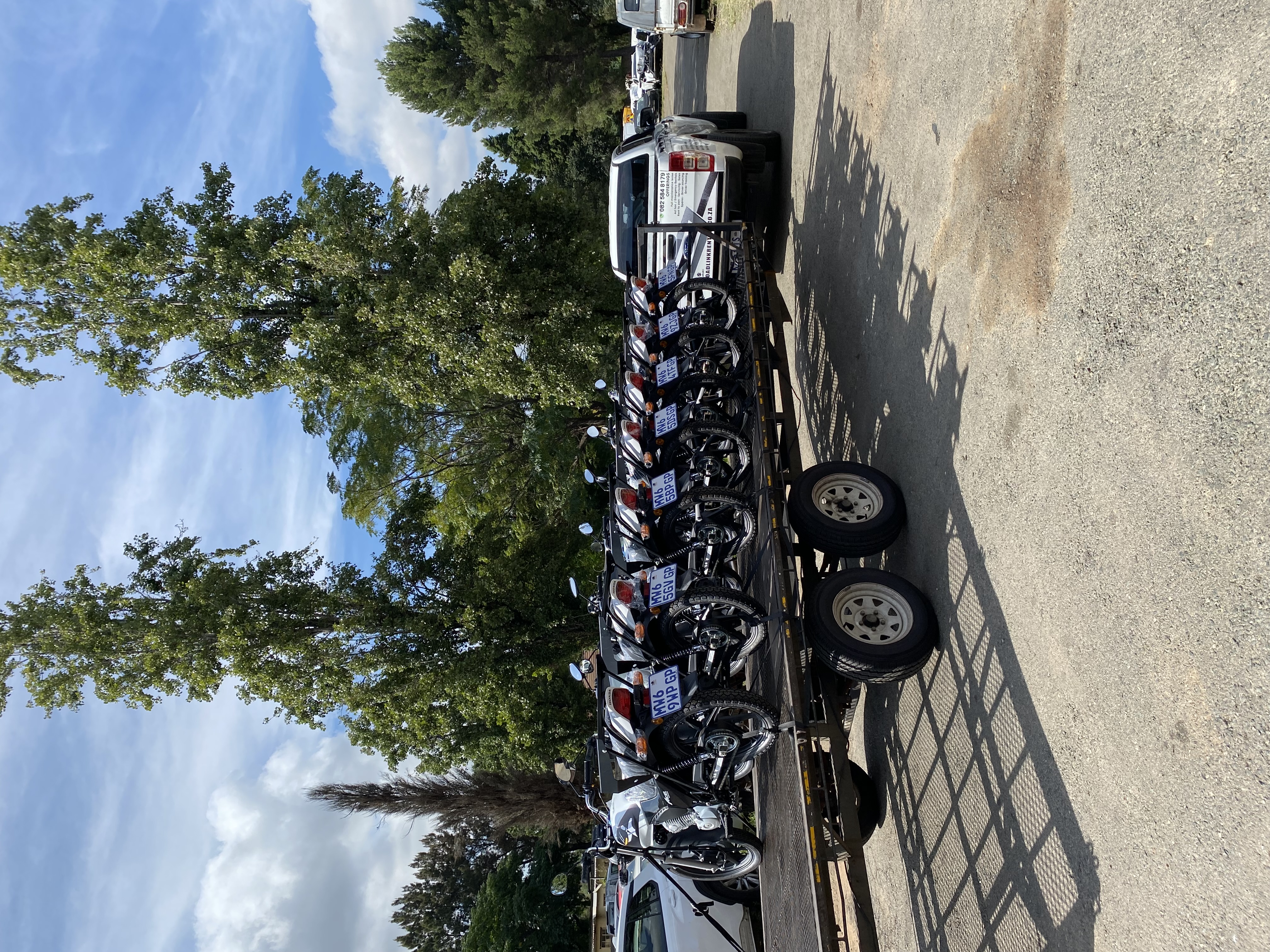 RoadLink motorcycles ready for delivery to riders