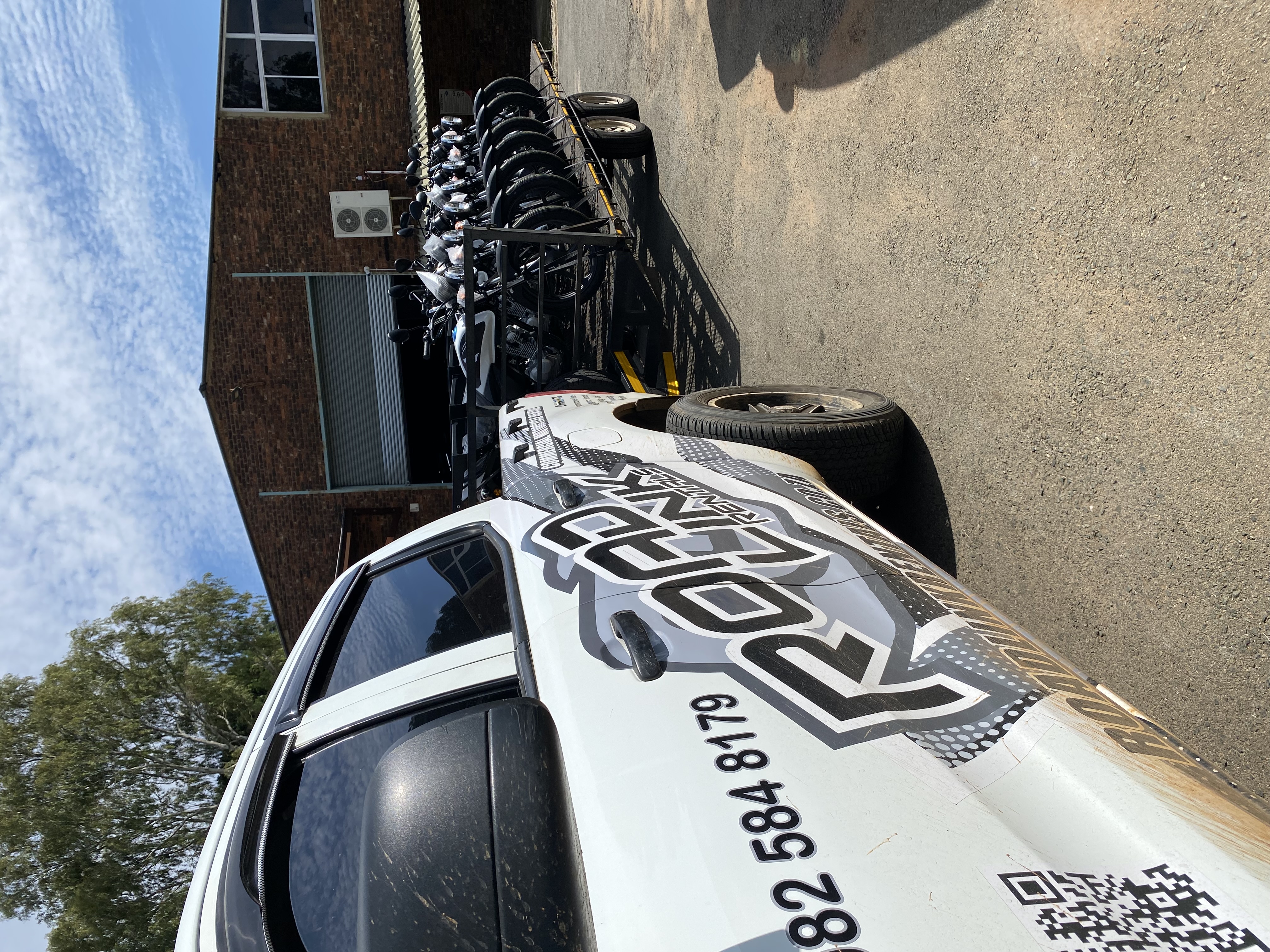 RoadLink fleet vehicle and trailer at the Johannesburg facility
