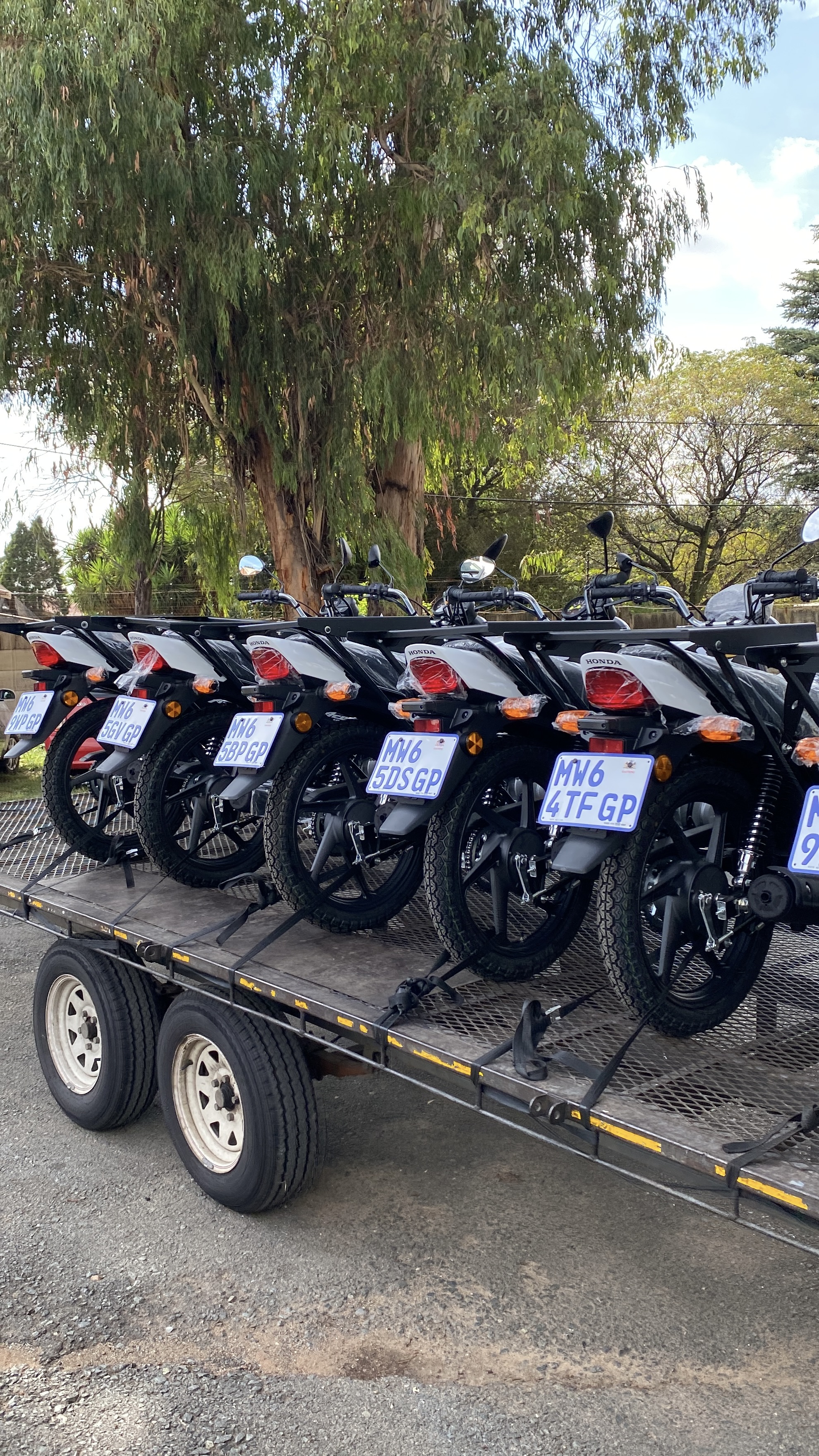 New Honda motorcycles arriving into the RoadLink fleet